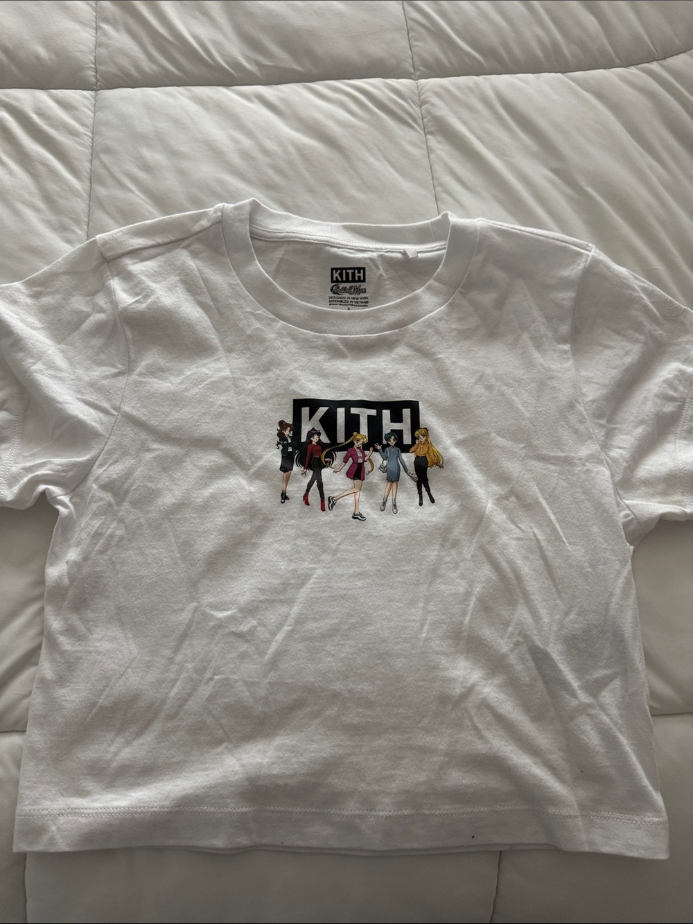 Kith White Sailor Moon crop top